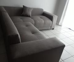 New grey L shape couch